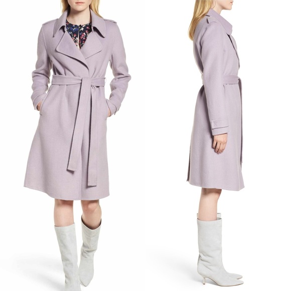 belle wool blend classic coat